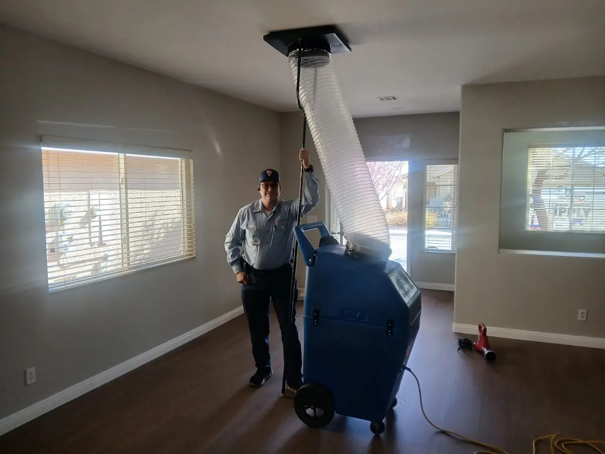 Professional Dryer Vent Cleaning work inside a Fort Hood home